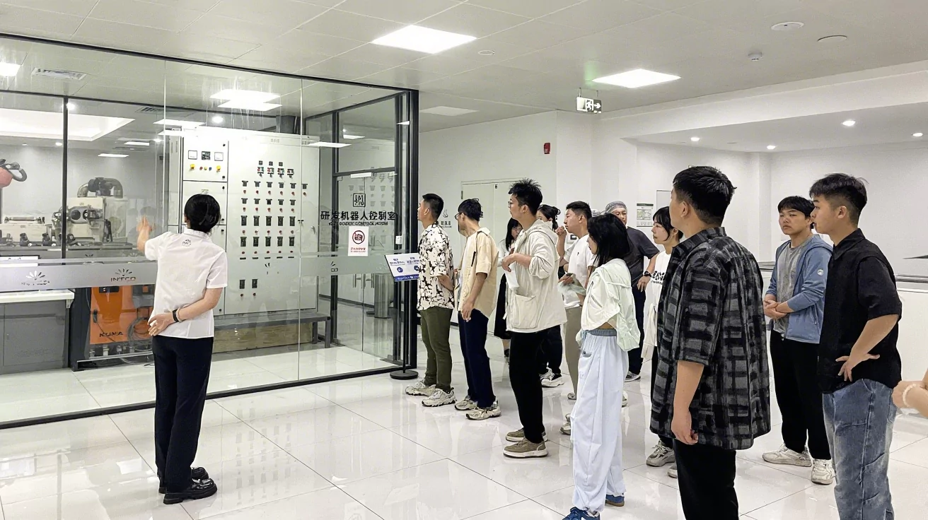 清北学子参观英科前沿办公区